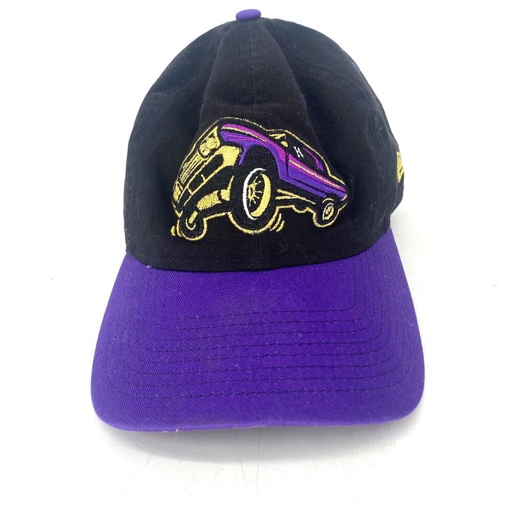Fresno Grizzlies Lowrider Hat New Era 9TWENTY Adjustable Purple Black Cap
